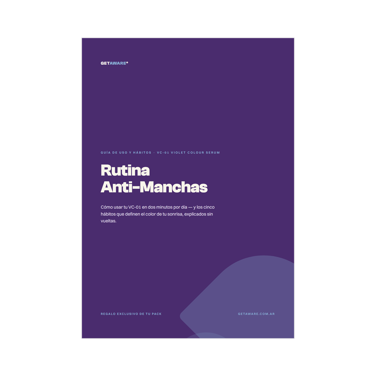 Portada del ebook Rutina Anti-Manchas — guía de uso del VC-01 de GETAWARE