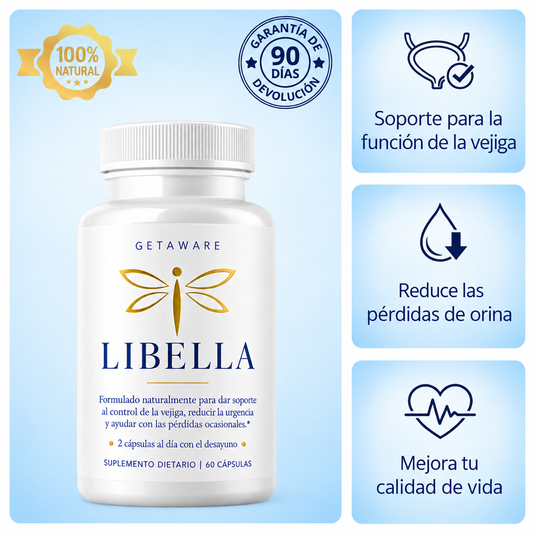 Libella – Mejora de forma Natural para las Pérdidas de Orina, las Idas al Baño de Noche y la Urgencia